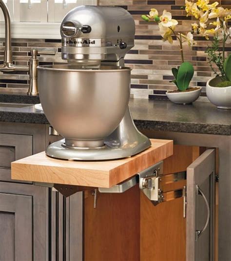 combine two rev-a-shelf located under gas stove